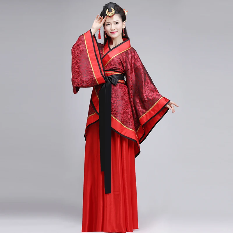 Китайский стиль традиционное Hanfu женское платье для взрослых костюм улучшение Qufu