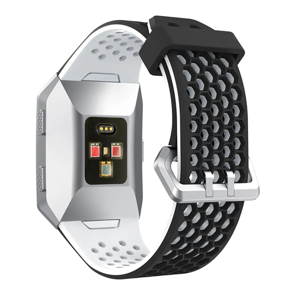 QFKJ-Ionic Сменные ремешки для часов для Fitbit ionic дышащие регулируемые ремешки для Fitbit ionic умные аксессуары большие маленькие браслеты - Цвет: QFKJ-Ionic
