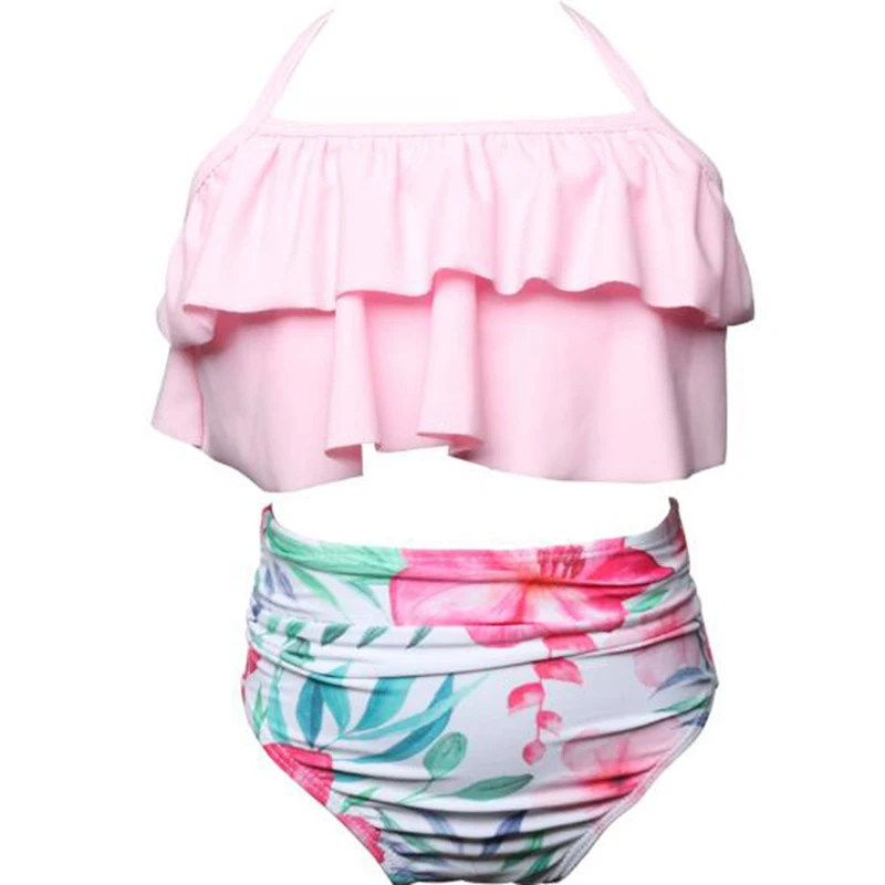 Одинаковый купальник для всей семьи бикини мамы и дочки одежда с русалочкой