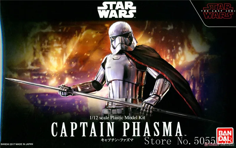 BANDAI Звездные войны капитан Phasma 1/12 Масштаб ПВХ фигурка Модель Детские куклы игрушки Фигурки