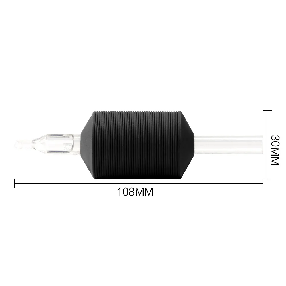 15 PCS New Disposable Fine-grained Transparent Rod Black Glue-coated Handle Pin Nozzle Diameter 30mm Pieces/box | Красота и здоровье
