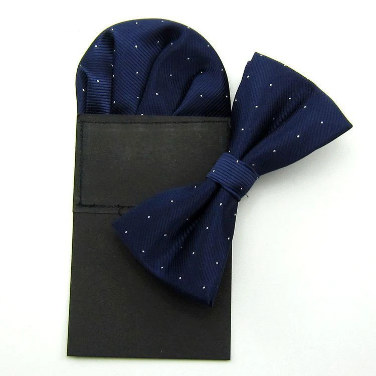 Мужской Блестящий галстук-бабочка в горошек для свадебной вечеринки комплект с