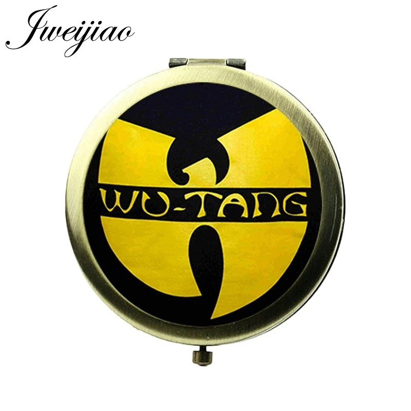 JWEIJIAO винтажный WU TANG символ стеклянный кабошон карманное зеркало для макияжа