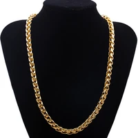 byzantine chain yellow gold filled classic style mens necklace solid jewelry