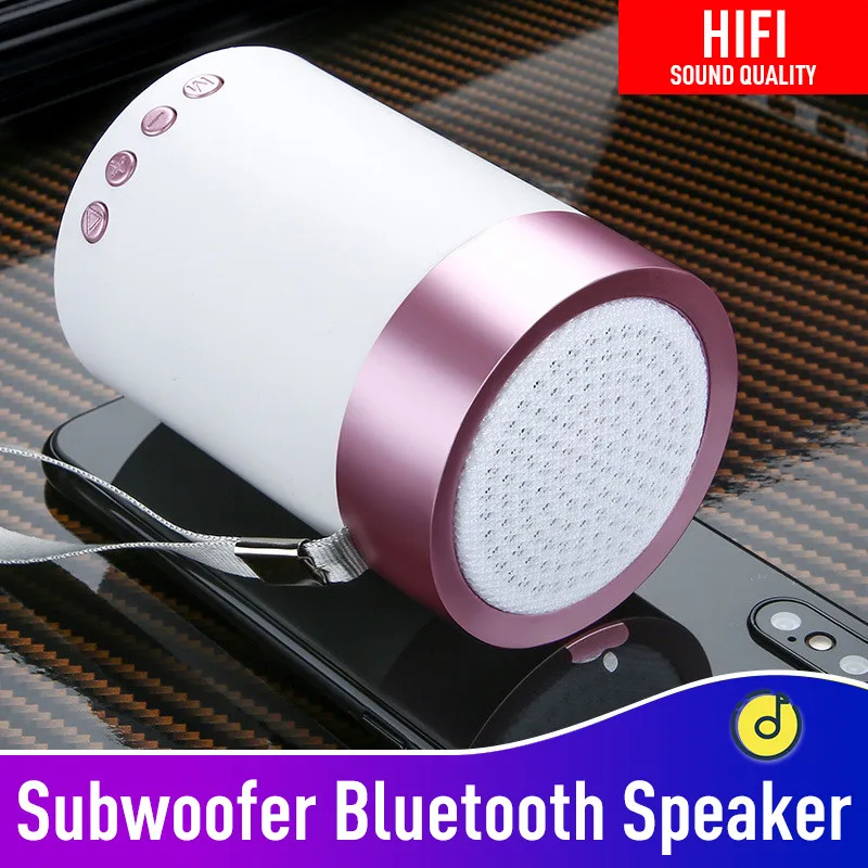 Портативный динамик цветной светодиодный Bluetooth беспроводной Мини HIFI Сабвуфер