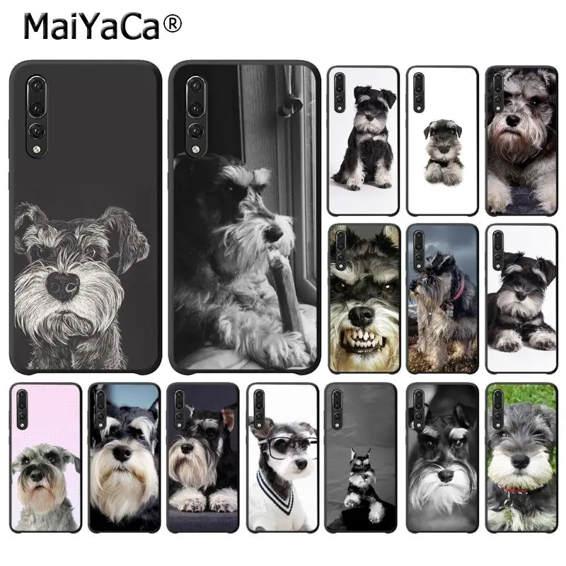 MaiYaCa милые собаки Шнауцер крашеный чехол для телефона для huawei P20Lite P30Pro P Smart Y5 Y6 Honor8A 8C 10i Nova3 Mate20Lite View10