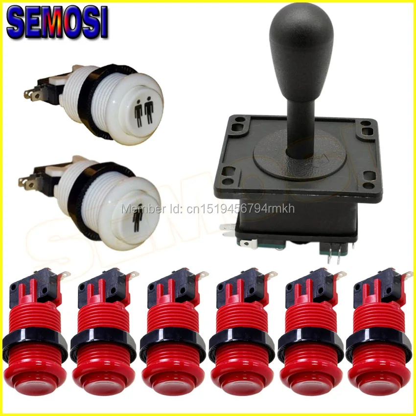 High Quality 8 Way Arcade Joystick Push Button Switch Kit 1p / 2p Player Buttons for Jamma Game | Спорт и развлечения
