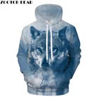 Толстовки с 3D принтом чернильный волк для мужчин и женщин, спортивный костюм, летний Повседневный свитер с длинными рукавами, пуловер, Свободное пальто, Прямая поставка, зверополис, Медведь