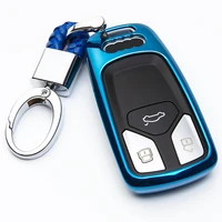 kukakey tpu car key cover case key case for audi a4 b9 q5 q7 tt tts 8s 2016 2017 car smart remote car styling accessories
