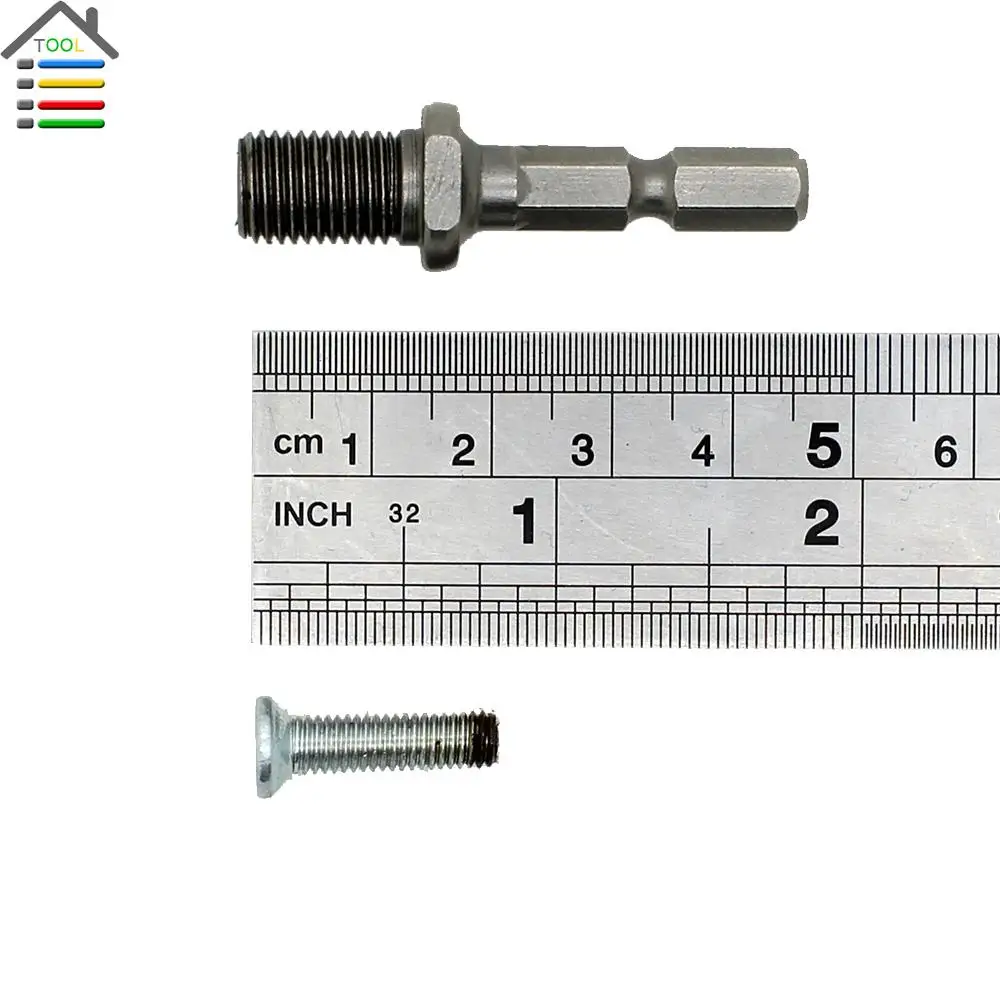 Новинка переходник с шестигранным хвостовиком 1/4 дюйма оправка шатун резьба 3/8