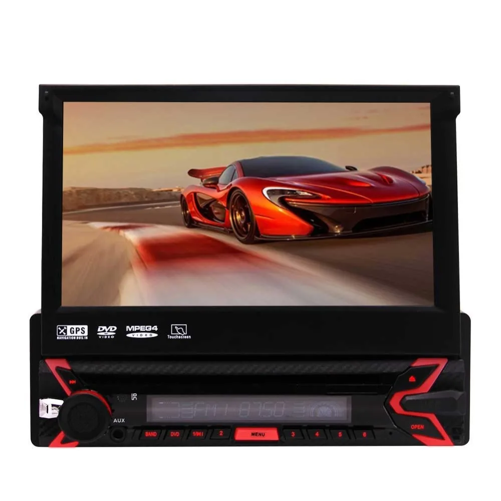 Bluetooth 7 icnh автомобильный стерео сенсорный экран в тире 1Din Автомобильный dvd-плеер gps