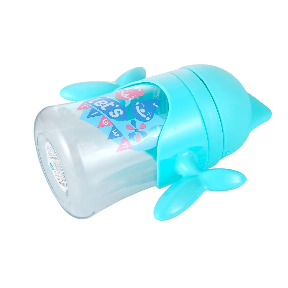 В форме рыбы Могучий Захват Тренажер бутылки 360 мл пластиковые соломы типа