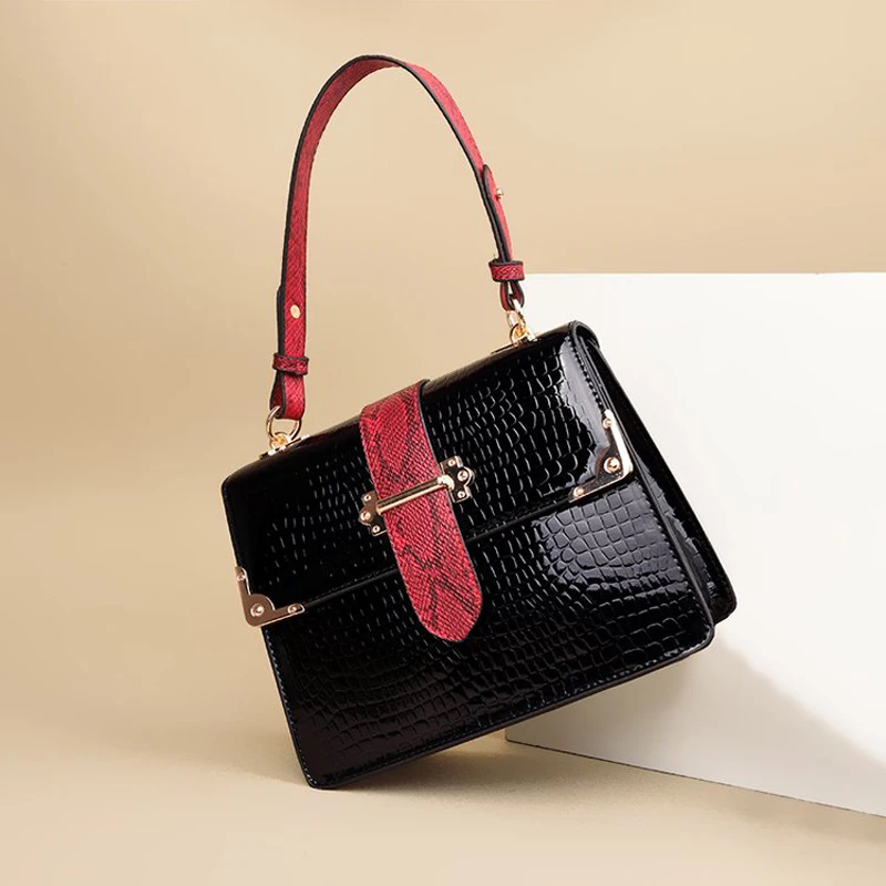 Модная крокодиловая дамская сумка Bolsos Mujer дизайнерская дамская сумка из искусственной кожи сумка-мессенджер на плечо с узором