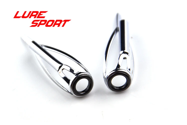 LureSport 10 шт. верхняя направляющая серебряная рамка MN верхняя направляющая черное кольцо стержень ремонт удочки строительный компонент ремонт DIY аксессуар