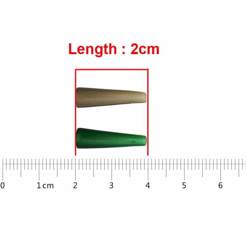 Гиена 100 шт./компл. 2 см Карп Рыбалка хвост каучуков тяжелых Привести Клип оболочка