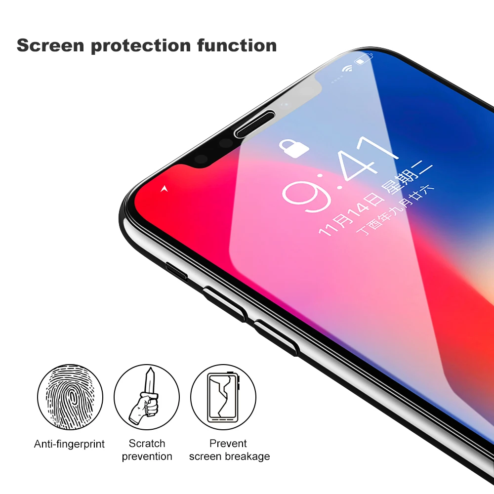 Rocking Patriot 5D Full Coverage Screen Protector Cover Tempered Glass Film For iphone X XS MAX XR | Мобильные телефоны и