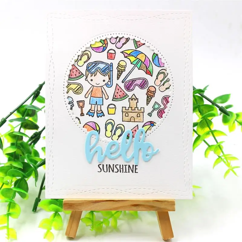 Металлические штампы или Hello Summer для скрапбукинга сделай сам декоративные