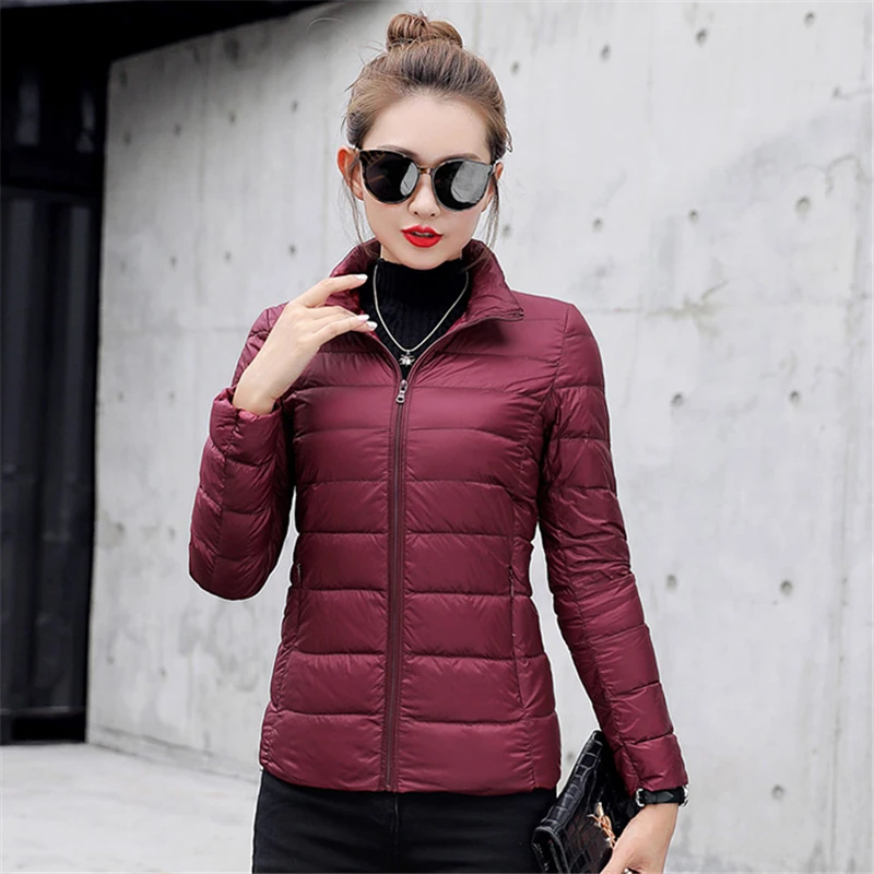 Hot New Multi-color Young Women Long-sleeved Down Coats Fashion Lady Jackets Pure Color Casual Wear Normal | Женская одежда