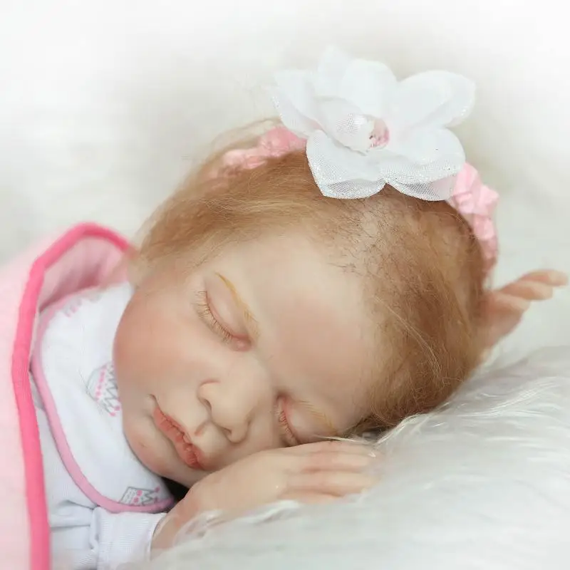 50 см Изысканная силиконовая кукла-Реборн игрушки реалистичные NPKCOLLECTION для