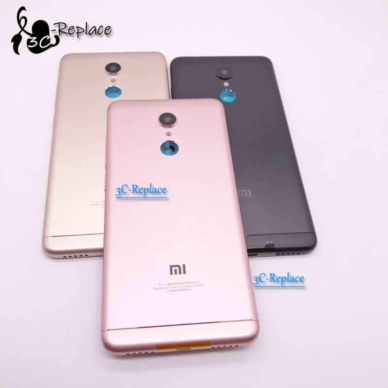 5,7 дюймов для Xiaomi Redmi 5 задняя крышка батарейного отсека Корпус Задняя стеклянная часть