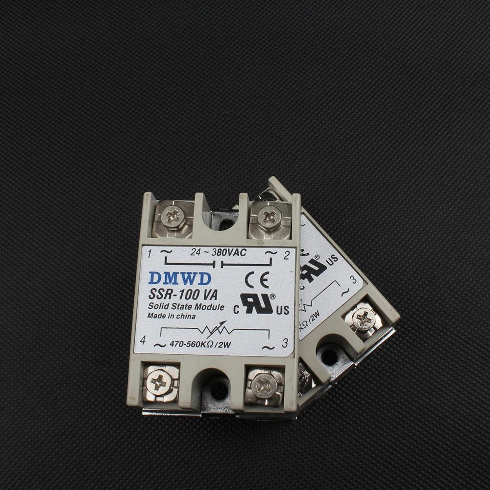 1 шт. твердотельное реле SSR-100VA 100A 500 K Ом до 24-380 В AC SSR 100VA твердотельное реле регулятор сопротивления