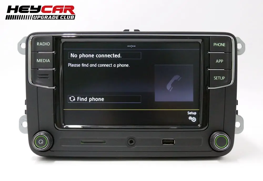 Автомагнитола с зеленой подсветкой 187B RCD330 Plus на английском немецком русском и