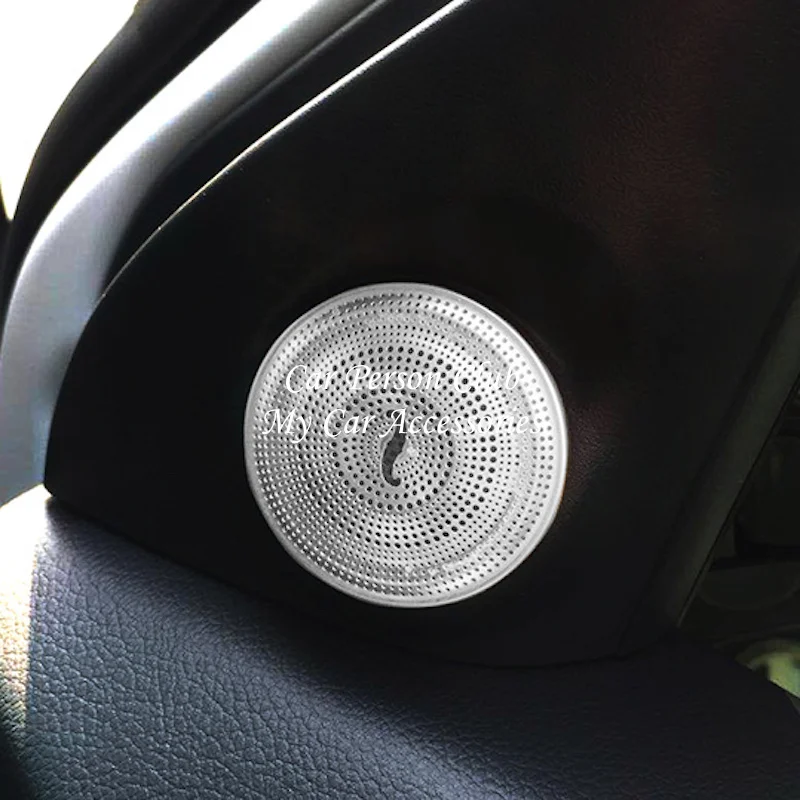 Для Mitsubishi Outlander 2013- внутренняя Колонка громкоговоритель кольцо круг крышка столб Аудио Звук планки автомобиля аксессуары для укладки