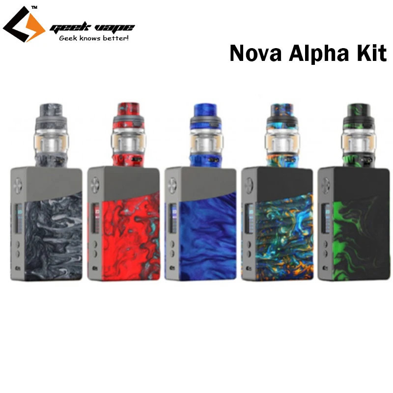 Оригинальный Geekvape Nova Комплект 200 Вт коробка мод как чипсет с 4 мл Альфа танк