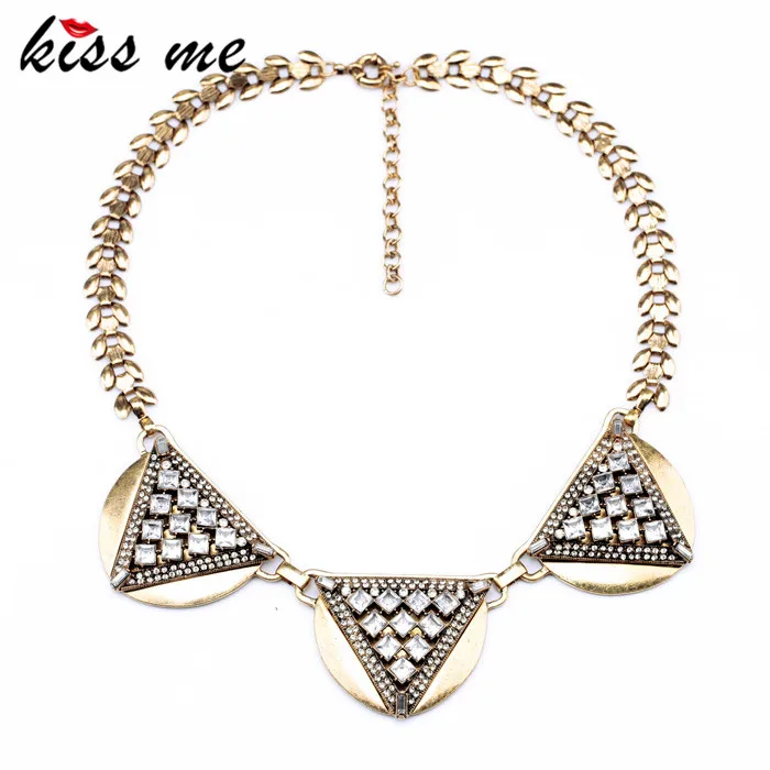 Новый стиль KISS ME бижутерия античное стекло камень сердце подвеска ожерелье|necklace