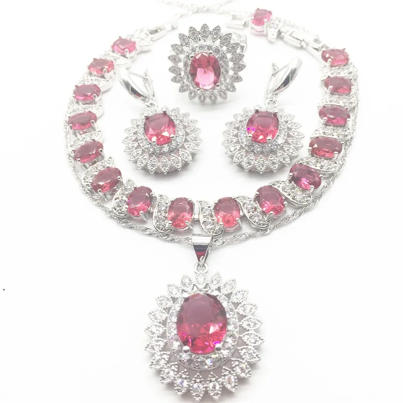 Женский ювелирный комплект из колье серёг кольца и браслета|crystal jewelry set|jewelry