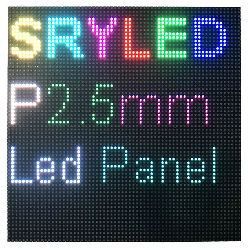 64x64 пикселей Крытый P2.5 светодиодный дисплей модуль матрица HD Led панель 160 мм x 160 мм