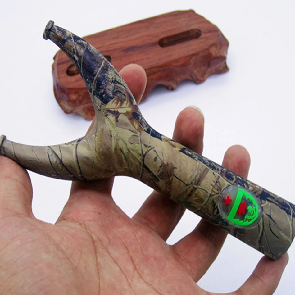 Новая уличная Мощная Рогатка без складывания запястья для взрослых камуфляжная