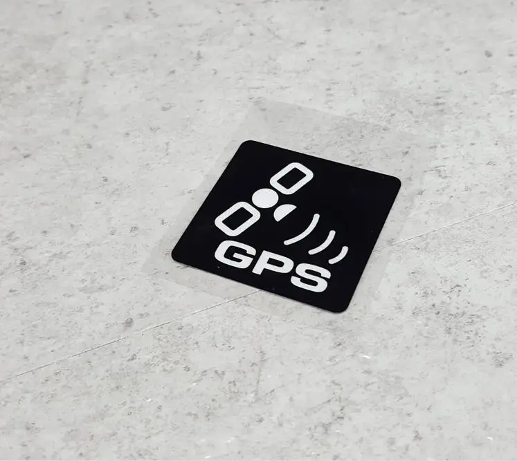 black Противоугонная gps-система слежения, стикер, предупреждающая этикетка, отражательная Виниловая наклейка для автомобиля, motocrclye, велосипедная наклейка - Название цвета: black