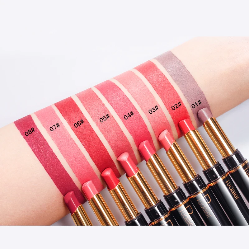 

1PC Double Head Lip Liner Waterproof Moisturizing Lip Cosmetic Make Up Lipstick Long Lasting Colorled Matte Contour Lip Pen