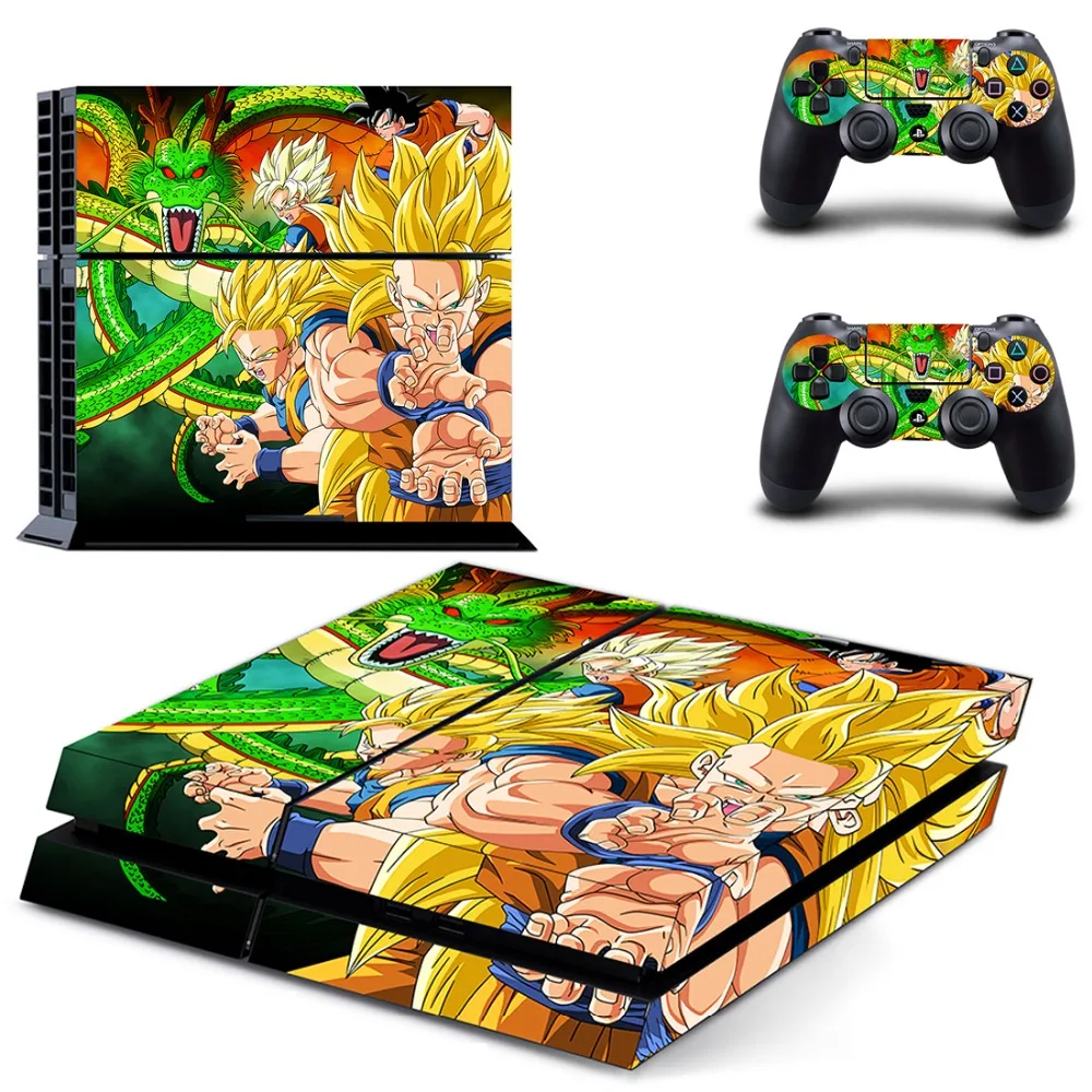 Наклейка на кожу DRAGON BALL Z ps4 Play Station 4 для Sony наклейки одна консоль и 2 контроллера