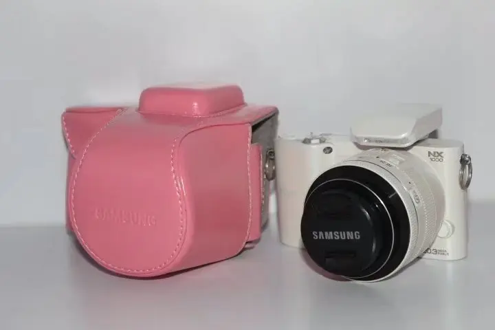 Чехол из искусственной кожи для камеры, чехол для samsung NX2000 NX1100 NX1000 беззеркальная система камеры