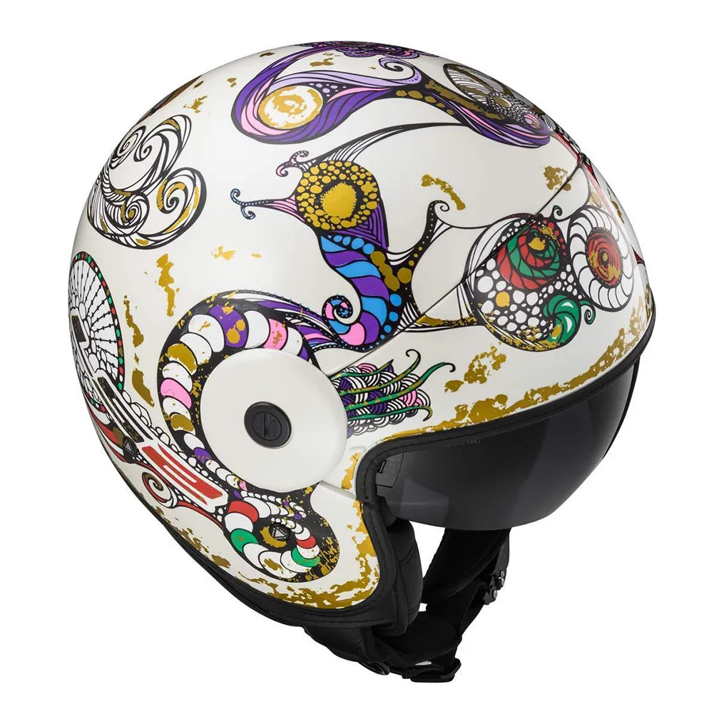 LS2 Кабриолет через мотоцикл реактивный шлем с открытым лицом скутер мотошлем Casques