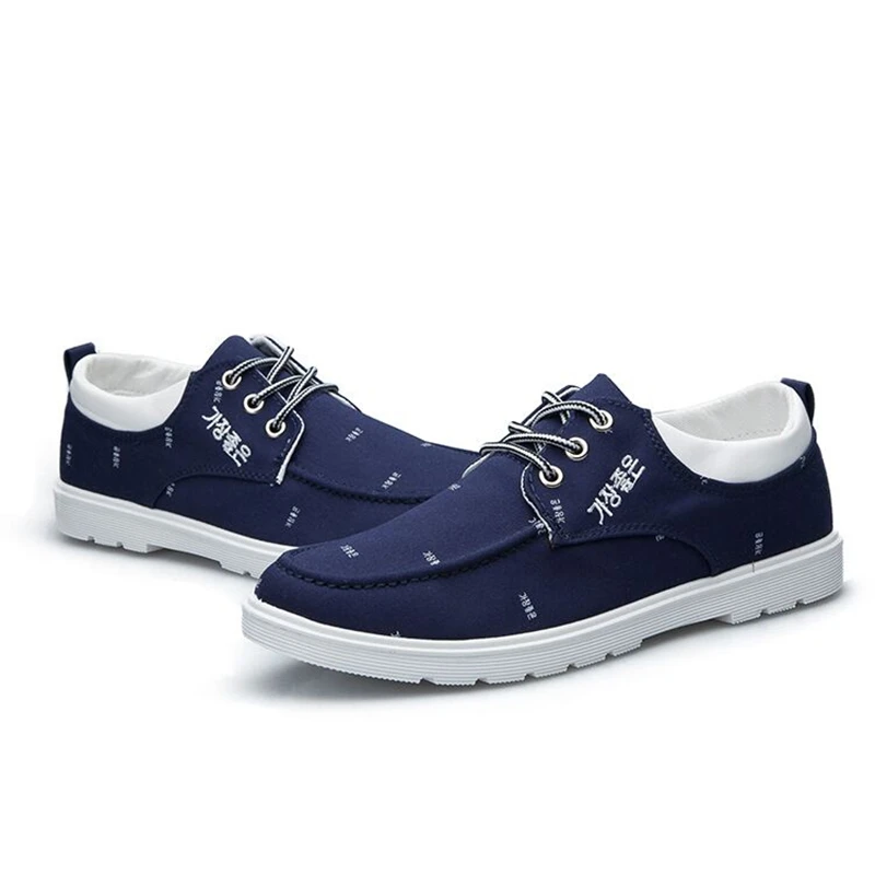 Высочайшее Качество Горячей Продажи Осенняя Мода мужская 4 Цвет Холст Обувь