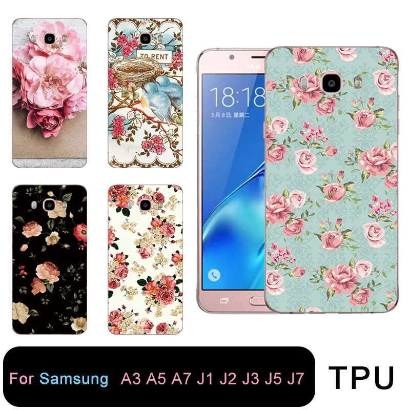 Qmswei Мягкий ТПУ Прозрачный чехол для телефона Samsung Galaxy A3 A5 2016 2017 prime J1 J2 J3 J5 J7
