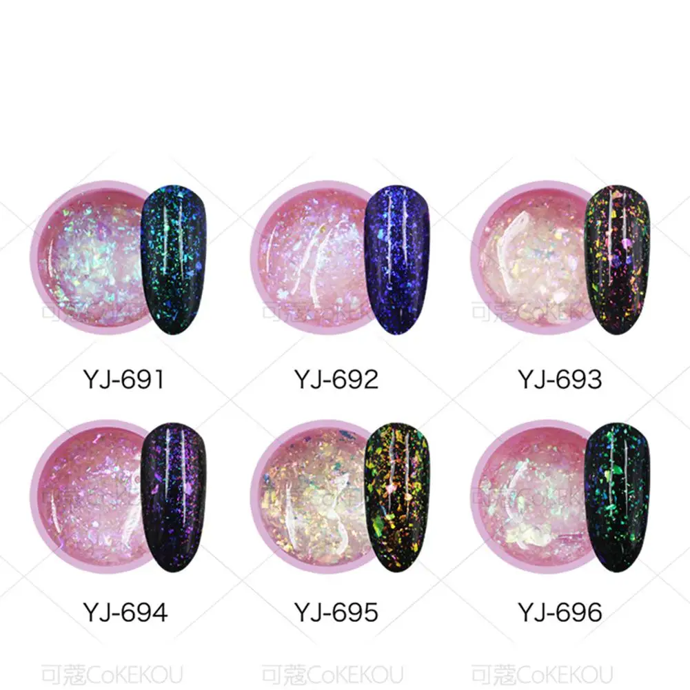 Разноцветные безопасные гелевые лаки для ногтей легко удаляемые звездный блеск