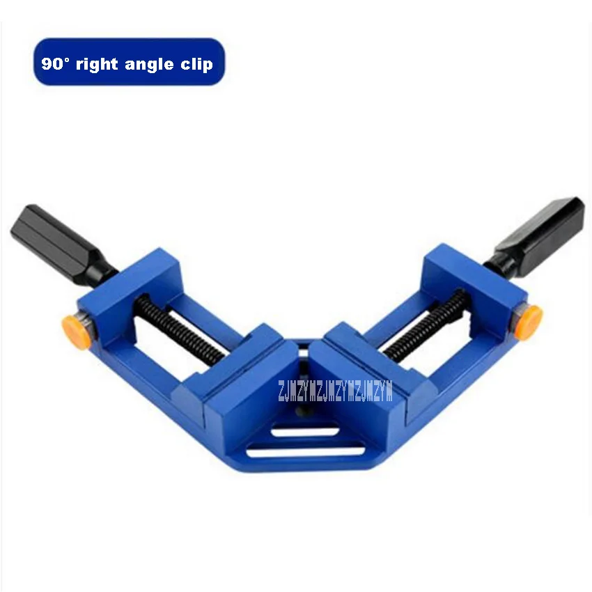 Double handle Одинарная/Двойная Ручка 90 градусов угловой зажим рамка приспособление деревообрабатывающий зажим из алюминиевого сплава DIY деревообрабатывающий зажим C29006 Горячая - Цвет: Double handle