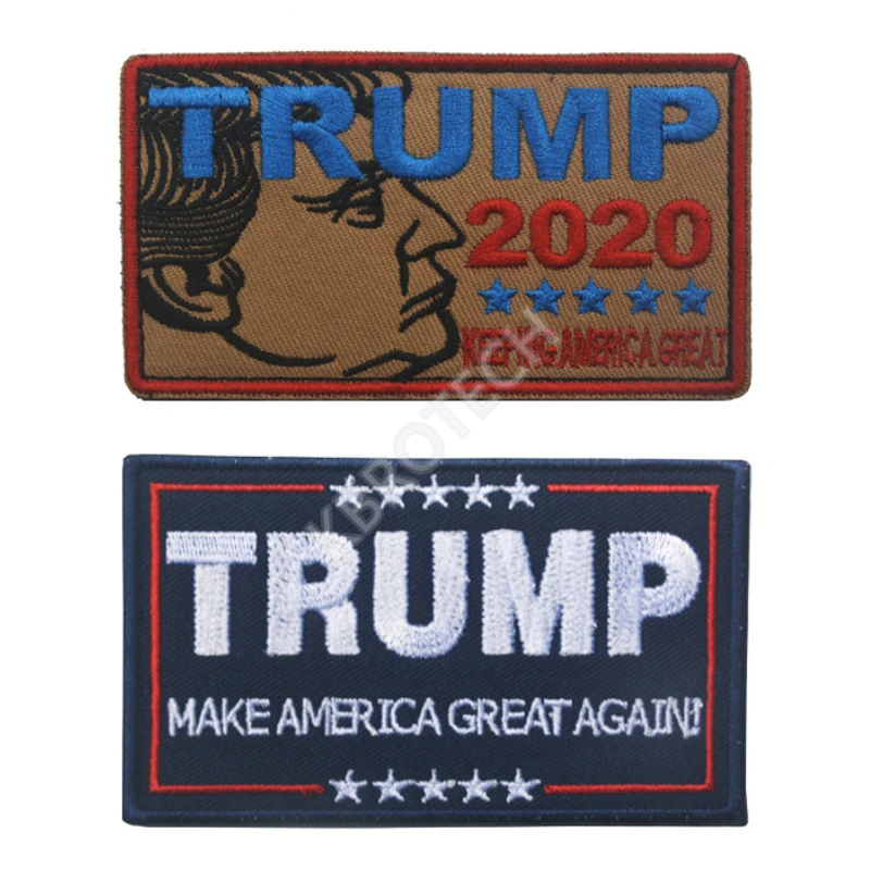 Трамп сохраняя Америка Большой вышивкой патч вышитые патчи военно-тактические