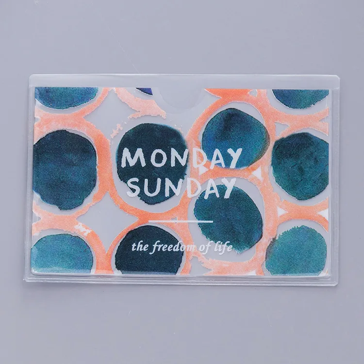 4 Чехол для карты автобуса, студенческий банк, кредитная карта, защитный чехол, ПВХ Прозрачный матовый милый мультяшный держатель для карт, защита для девочек - Цвет: 4