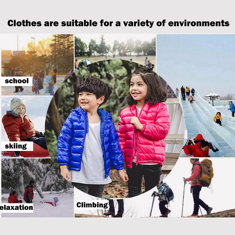 Детские зимние куртки пуховики для девочек осенняя теплая куртка с капюшоном и