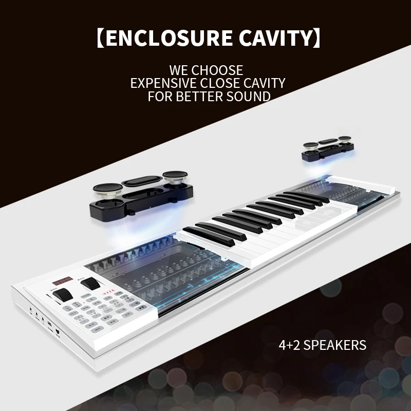 Za o портативный 61 /88 ключ многофункциональная midi bluetooth countrol электронная пианино