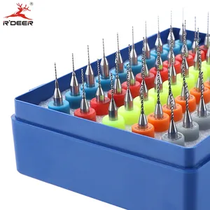 50 шт.компл. сверла для печатной платы 0,5-0,9 мм, мини-сверло из карбида вольфрама для печатной платы, инструменты для гравировки с ЧПУ