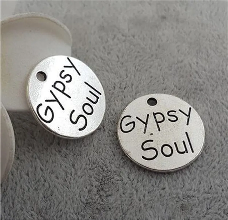 10 шт./лот 20 мм цыганские круглые подвески в виде цыганских дисков|charm pendant|disc