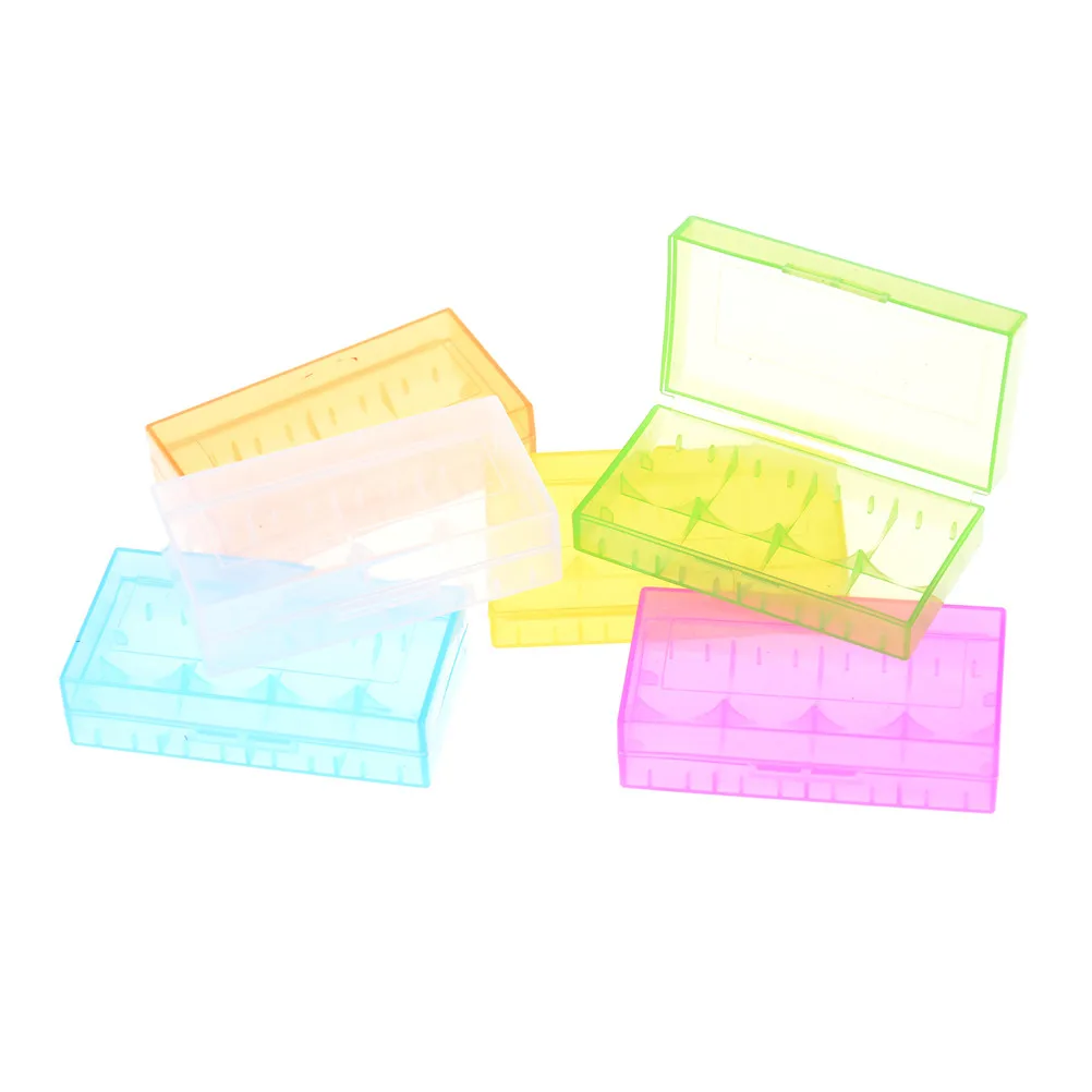 For 18650 CR123A 16340 Hard Plastic Transparent Battery Case Box Holder Storage 5pcs | Инструменты