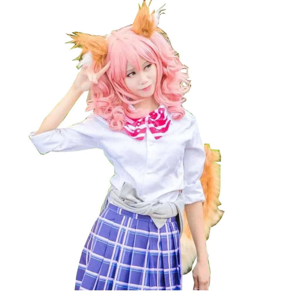 2018 Fate EXTELLA CCC FGO Grand Order tammo no Mae Maid JK школьная форма рубашка кардиган платье аниме