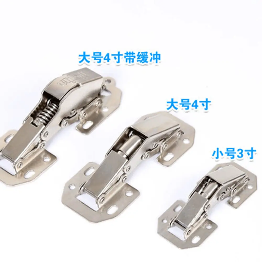 2pcs 3&quot 4&quot Closet Cabinet Cupboard Kitchen Cold Rolled Steel Hinge Without Punch | Инструменты